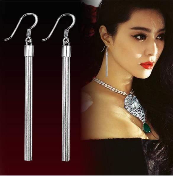 Planet Gates Fashion jewelry tassel Ears hang For woman 925 sterling silver pendants earrings YS57