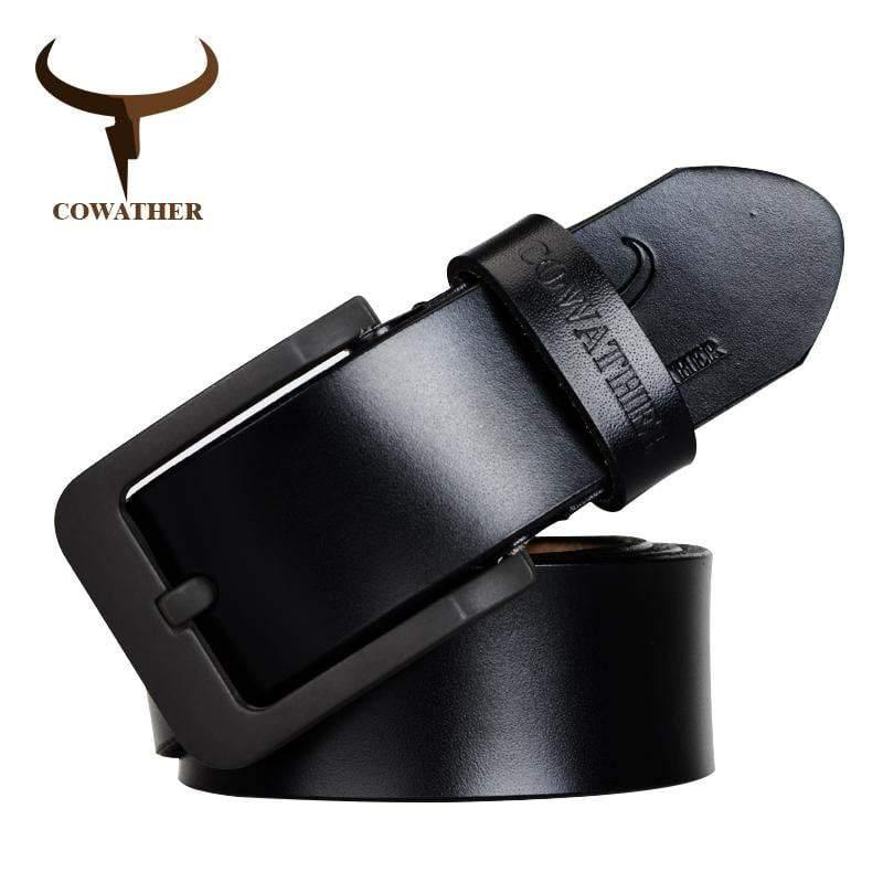 Planet Gates Fashion male belt cow genuine leather belts hot sale strap pin buckle black brown coffee waistband free shipping