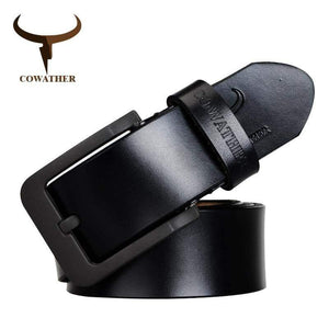 Planet Gates Fashion male belt cow genuine leather belts hot sale strap pin buckle black brown coffee waistband free shipping
