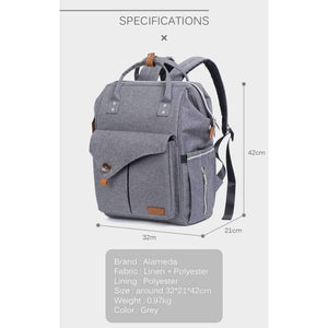 Planet Gates Fashion Maternity Bag Multi-function Diaper Bag Backpack Nappy Baby Bag with Stroller Straps for Baby Care