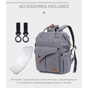 Planet Gates Fashion Maternity Bag Multi-function Diaper Bag Backpack Nappy Baby Bag with Stroller Straps for Baby Care