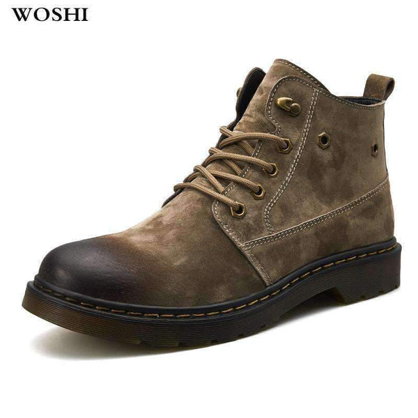 Planet Gates fashion men boots shoes Cow leather winter men boots snow boots outdoor High quality casual comfortable shoes Motorcycle boots 4