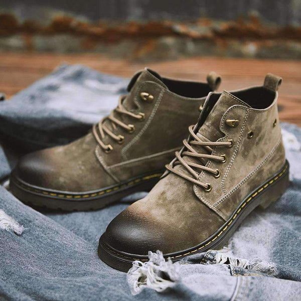 Planet Gates fashion men boots shoes Cow leather winter men boots snow boots outdoor High quality casual comfortable shoes Motorcycle boots 4