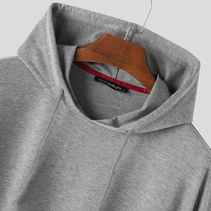 Planet Gates Fashion Men Cloak Hoodies Solid Color Loose Hooded Cape Streetwear Casual Chic Men Sweatshirts Pockets Poncho 5XL