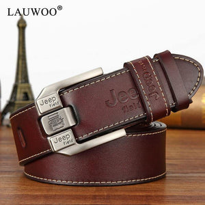 Planet Gates Fashion mens casual genuine leather belt High quality cowhide retro buckle belt new design Brown Belts free shipping