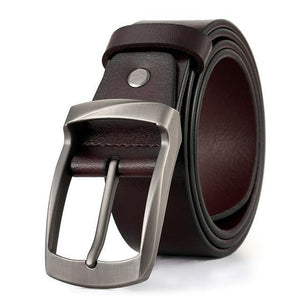 Planet Gates Fashion mens casual genuine leather belt High quality cowhide retro buckle belt new design Brown Belts free shipping