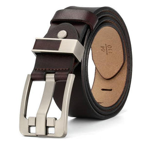 Planet Gates Fashion mens casual genuine leather belt High quality cowhide retro buckle belt new design Brown Belts free shipping