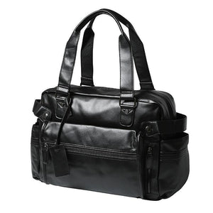 Planet Gates Fashion mens leather travel bag vintage duffle handbags large men business luggage bag with shoulder strap sac voyages