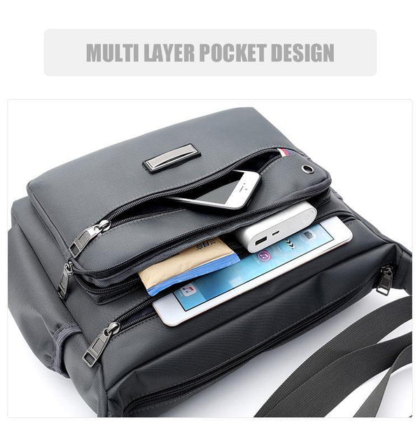 Planet Gates Fashion Mens Shoulder Bags High Quality Oxford Casual Messenger Bag Business Men's Travel Bags