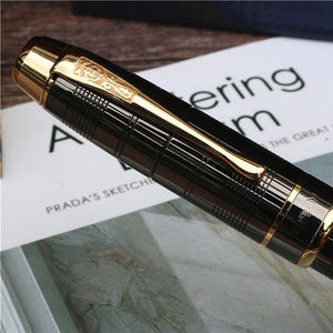 Planet Gates Fashion new style Dark grey ink pen Office and learning luxury writing metal pen