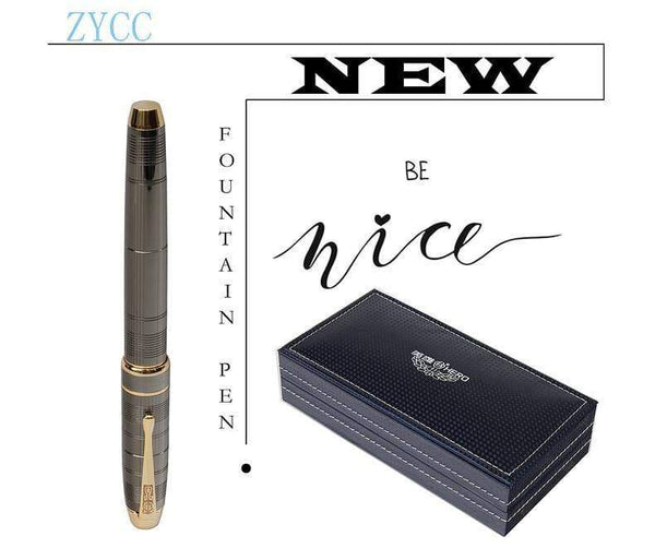 Planet Gates Fashion new style Dark grey ink pen Office and learning luxury writing metal pen