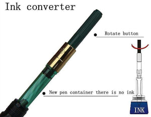 Planet Gates Fashion new style Dark grey ink pen Office and learning luxury writing metal pen