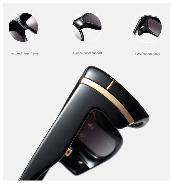 Planet Gates Fashion Oversized Shield GINO Style Gradient Sunglasses Cool Men T Metal Gradient Sun Glasses Oculos De Sol 95208