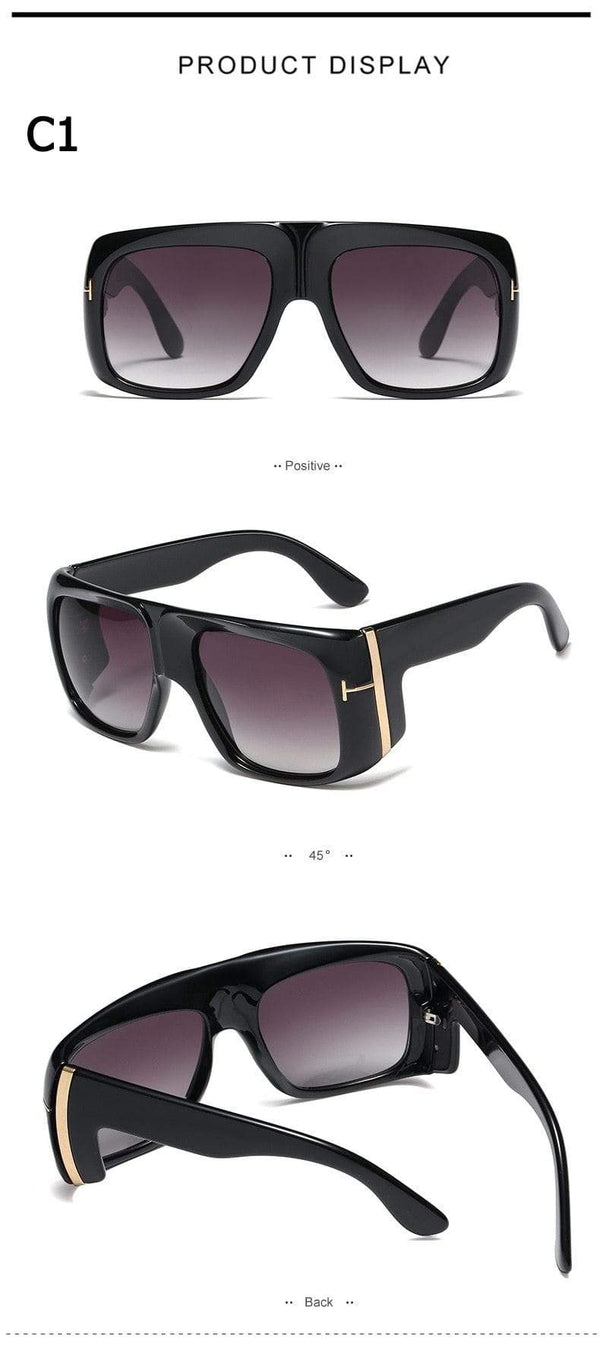 Planet Gates Fashion Oversized Shield GINO Style Gradient Sunglasses Cool Men T Metal Gradient Sun Glasses Oculos De Sol 95208