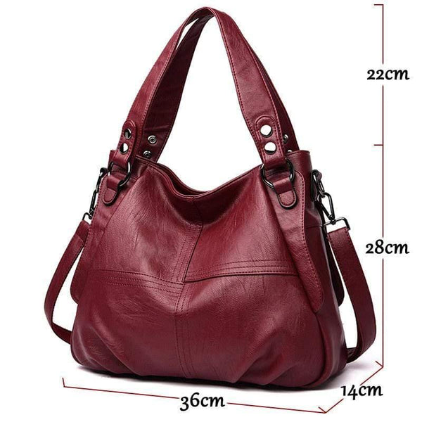 Fashion Patchwork leather bags for women 2019 Luxury handbags women bags designer leather handbag ladies shoulder messenger bags