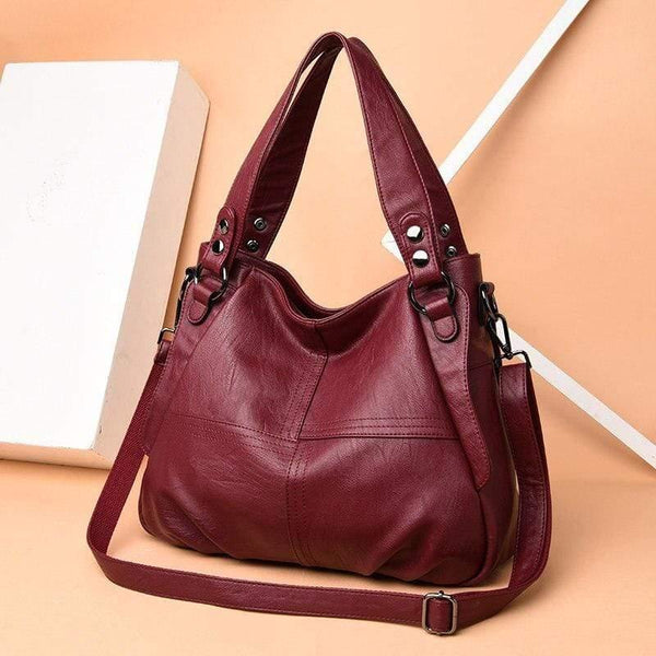 Fashion Patchwork leather bags for women 2019 Luxury handbags women bags designer leather handbag ladies shoulder messenger bags
