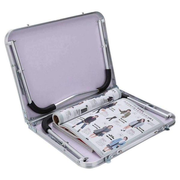 Planet Gates Fashion Portable Folding Aluminum alloy Laptop Table Sofa Bed Office Laptop Stand Desk Computer Notebook Bed Table JJ-FKDNZ6