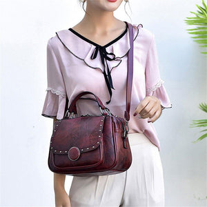 Fashion PU Leather Crossbody Bag Women's Handbag Ladies Shoulder Bags Rivet Female Messenger