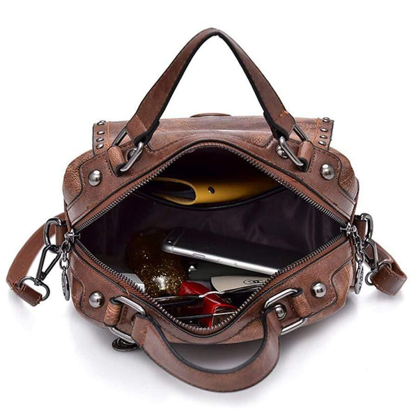 Fashion PU Leather Crossbody Bag Women's Handbag Ladies Shoulder Bags Rivet Female Messenger