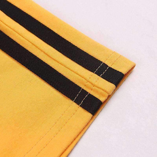 Planet Gates Fashion Quentin Tarantino Sexy Crop Tops Women Side Stripe Long Sleeve Turtleneck Cotton Knitted Short tshirt Lady