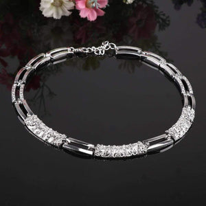 Planet Gates Fashion Silver Plated Jewelry Sets Crystal African Beads Necklace Earrings Ring Bracelet Set For Women