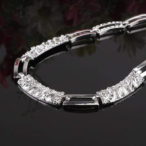 Planet Gates Fashion Silver Plated Jewelry Sets Crystal African Beads Necklace Earrings Ring Bracelet Set For Women