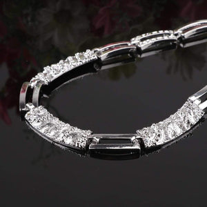 Planet Gates Fashion Silver Plated Jewelry Sets Crystal African Beads Necklace Earrings Ring Bracelet Set For Women