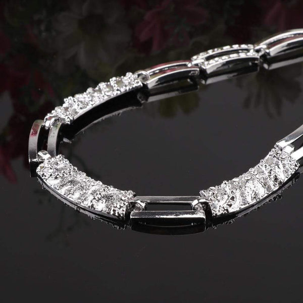 Planet Gates Fashion Silver Plated Jewelry Sets Crystal African Beads Necklace Earrings Ring Bracelet Set For Women