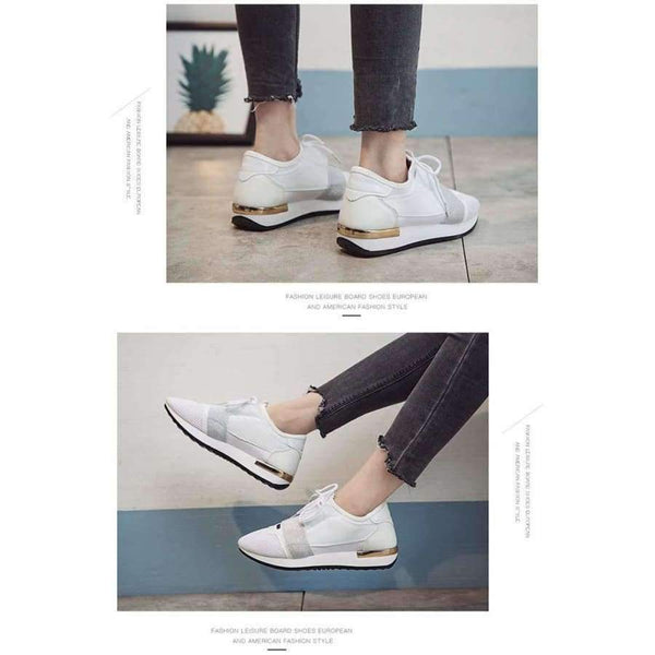 Planet Gates Fashion Sneakers for Women Flat Casual Shoes Breathable Mesh Shoes Brand Women's Flats YX001