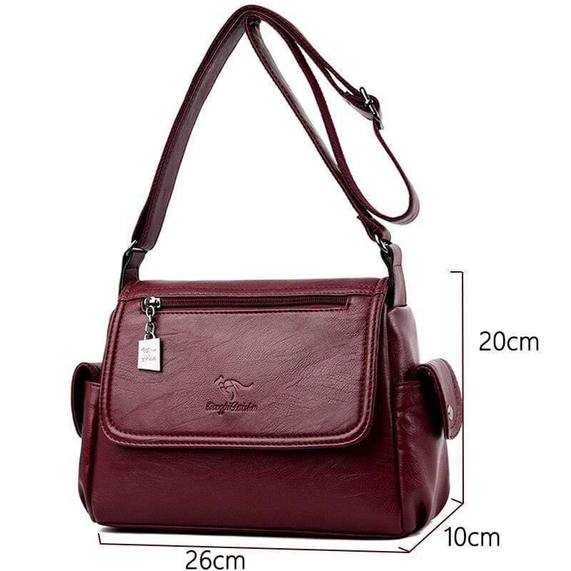 Fashion Soft Leather Luxury Handbags Women Bags Designer Multi-pocket Crossbody Shoulder Bags