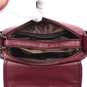 Fashion Soft Leather Luxury Handbags Women Bags Designer Multi-pocket Crossbody Shoulder Bags