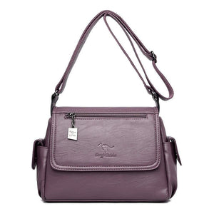 Fashion Soft Leather Luxury Handbags Women Bags Designer Multi-pocket Crossbody Shoulder Bags