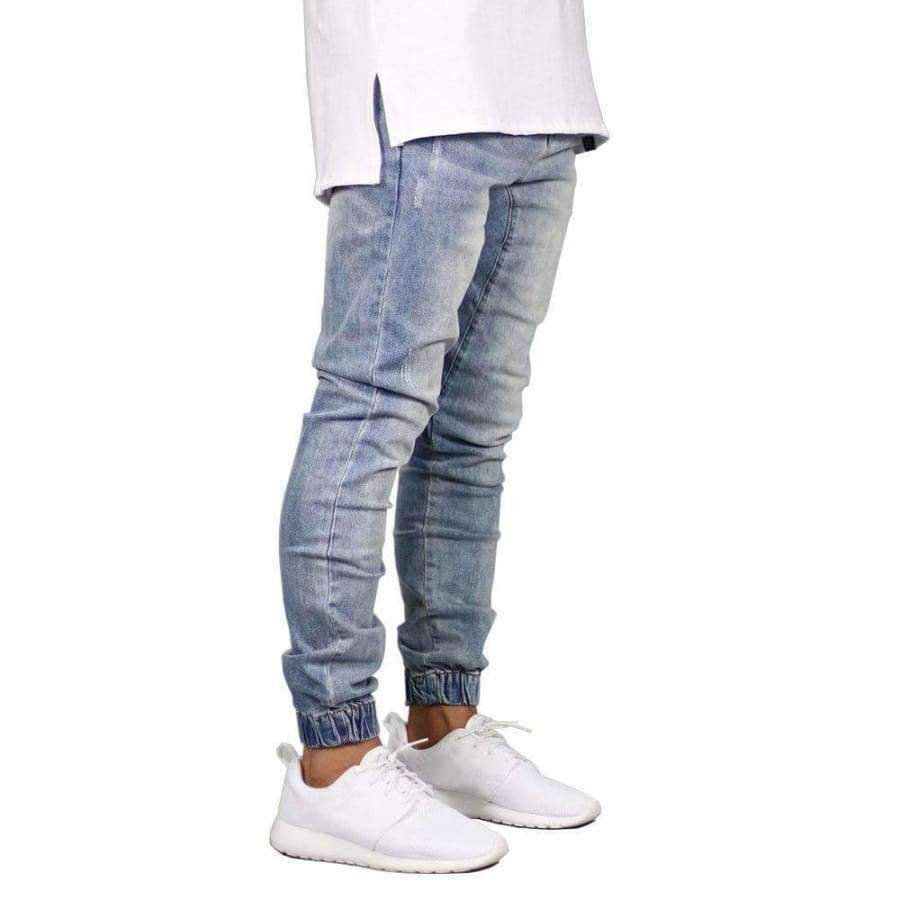 Planet Gates Fashion Stretch Men Jeans Denim Jogger Design Hip Hop Joggers For Men Y5036