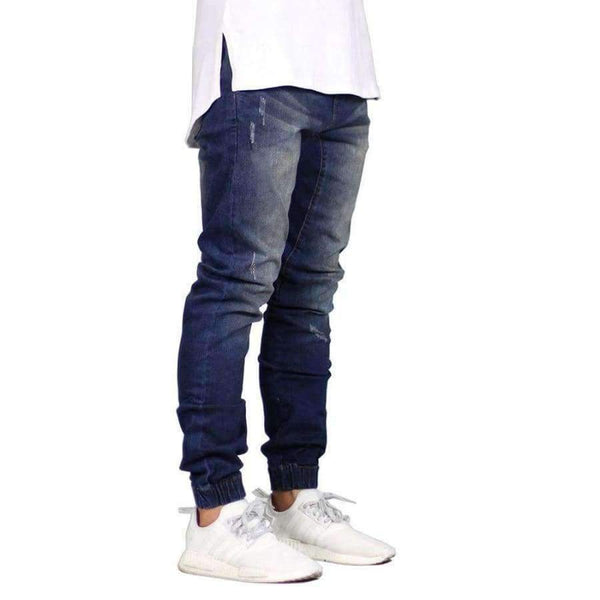 Planet Gates Модни разтегливи мъжки дънки Denim Jogger Design хип-хоп джогери за мъже Y5036