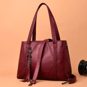 Fashion Tassel Luxury Soft Leather Handbag Women Bag Designer Female Crossbody Bag Shoulder