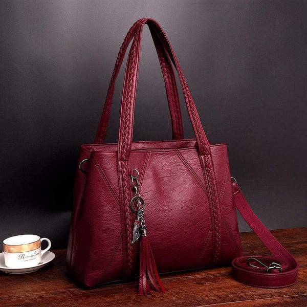 Fashion Tassel Luxury Soft Leather Handbag Women Bag Designer Female Crossbody Bag Shoulder