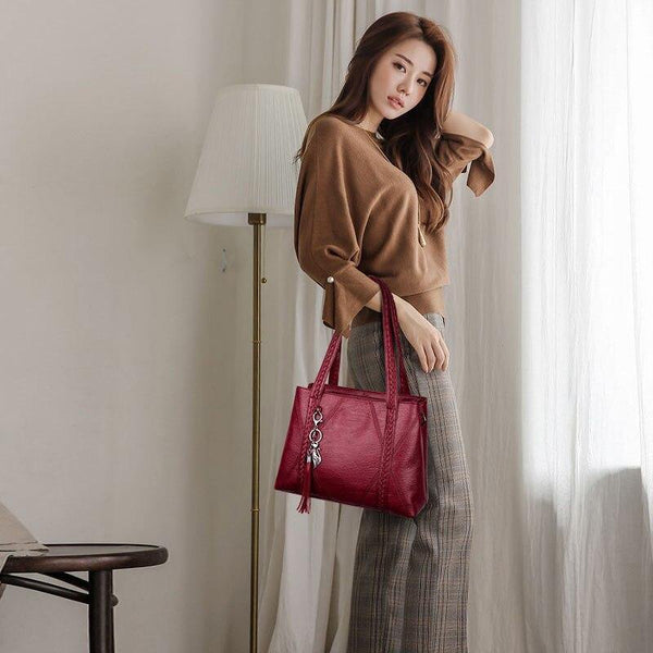 Fashion Tassel Luxury Soft Leather Handbag Women Bag Designer Female Crossbody Bag Shoulder