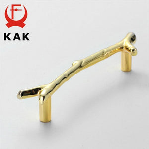 Fashion Tree Branch Furniture Handle 96mm 128mm Black Silver Bronze Kitchen Cabinet Handles Drawer Knobs Door Pulls Hardware