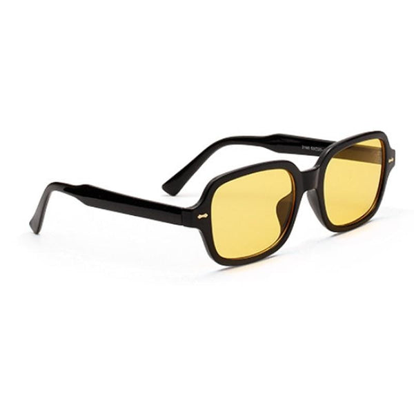 Planet Gates Fashion Unisex Square Sunglasses Men Women Fashion Small Frame Yellow Sunglasses Female Retro Rivet Glasses UV400 O403