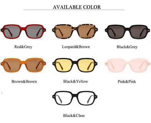 Planet Gates Fashion Unisex Square Sunglasses Men Women Fashion Small Frame Yellow Sunglasses Female Retro Rivet Glasses UV400 O403