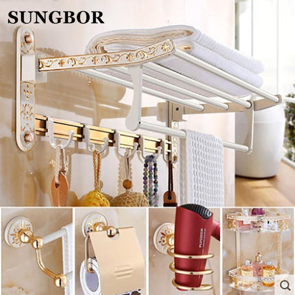 Planet Gates Fashion White Wall Mounter Bath Hardware Sets Paper Towel Holder Rack Bathroom Accessories OYS-0227R