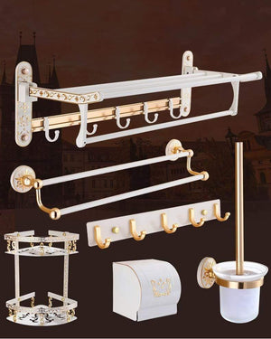 Planet Gates Fashion White Wall Mounter Bath Hardware Sets Paper Towel Holder Rack Bathroom Accessories OYS-0227R