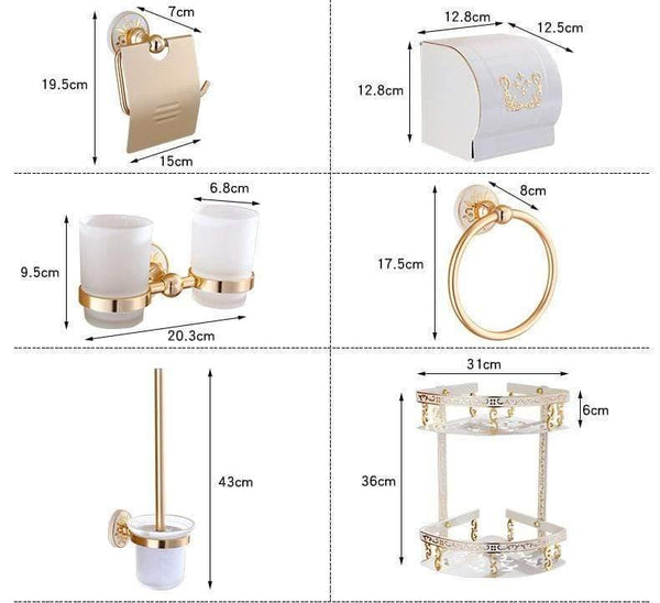 Planet Gates Fashion White Wall Mounter Bath Hardware Sets Paper Towel Holder Rack Bathroom Accessories OYS-0227R
