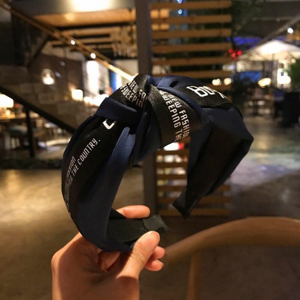 Fashion Wide Side Knot Hairband For Women  Turban Hair Accessories Knot Hair Band High Quality Hair Hoop