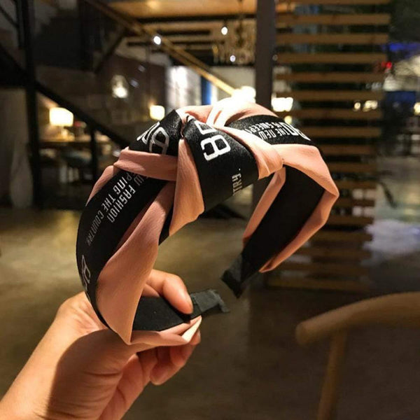 Fashion Wide Side Knot Hairband For Women  Turban Hair Accessories Knot Hair Band High Quality Hair Hoop