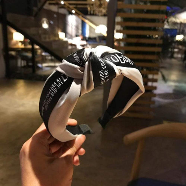 Fashion Wide Side Knot Hairband For Women  Turban Hair Accessories Knot Hair Band High Quality Hair Hoop