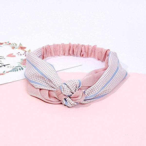 Fashion Women Elegant Soft Headband Vintage Cross Knot Elastic Hair Bands  Solid Girls Hairband Hair Accessories