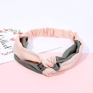 Fashion Women Elegant Soft Headband Vintage Cross Knot Elastic Hair Bands  Solid Girls Hairband Hair Accessories