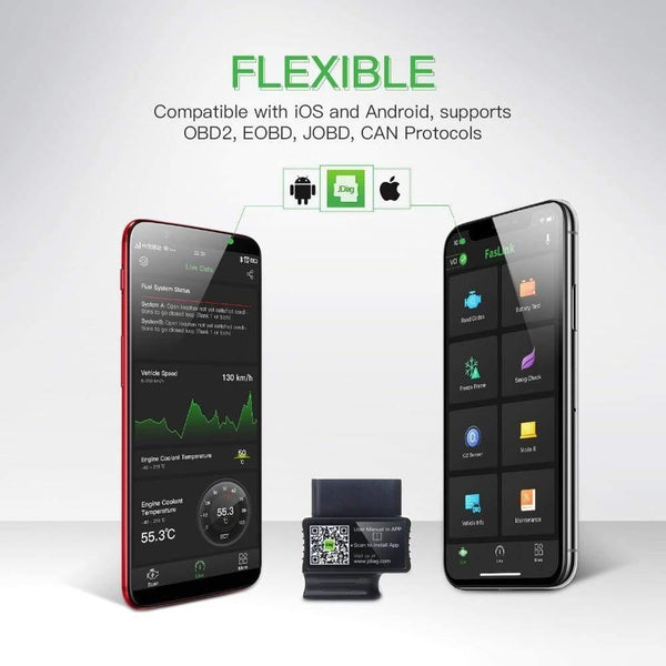 Planet Gates Faslink M2   Bluetooth 4.2  OBD2 Scanner  Check engine Light code Reader Compatible  iPhone iOS and Android