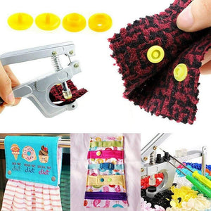 Planet Gates Fastener Snap Button with Snaps Pliers Tool Kit 640pcs/1500pcs T5 Plastic Resin Snap Button Press Stud Cloth Sewing Tool
